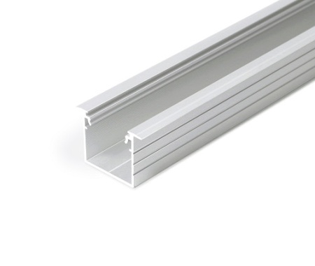 Profil LED încastrat LINEA IN 20, aluminiu neanodizat, lungime 2m
