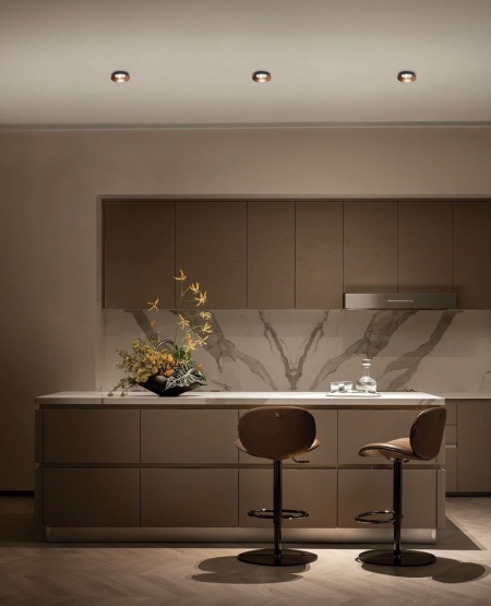 VK Light Spot rotund IKON V2 1XGU10 negru-bronz sau negru-auriu IP20 aluminiu - Img 4