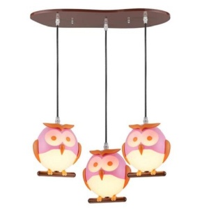 Aca Lighting Lampă suspendată Bufniță 3xE14 - Img 3