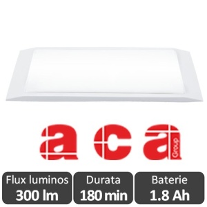 ACA -MAZOR 440-8/led - Corp slim de iluminat de urgenta cu LED, autonomie 180 min