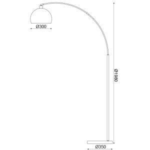 LAMPADAR ACA LIGHTING ML312401FC METAL CUPRU MARMURA ALBA E27