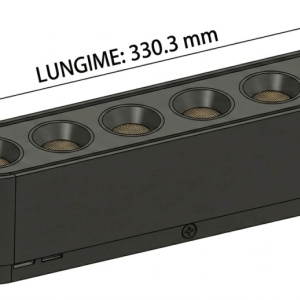 OMNILED LUPA Proiector liniar șina magnetică ultra slim XT 18W 3000K Negru - Img 2