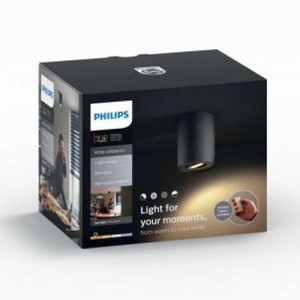 Philips - Spot aplicat HUE Pillar Negru 1x5.5W LED - Img 2