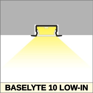 Profil aluminiu încastrat BASELYTE-10 LOW-IN, alb, lungime 2m - Img 4