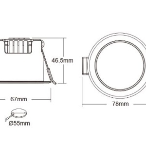 Senzor de prezență umană prin radar cu microunde MiBoxer HPS1-RF 2.4GHz RF - Img 4