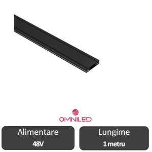 Șină Magnetică Ultra Slim Aparentă 48V 1 metru