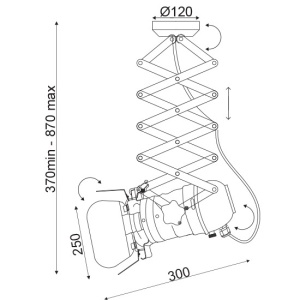 CORP ILUMINAT ACA LIGHTING OD91131CB METAL NEGRU E27