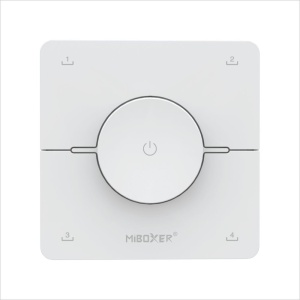 Telecomanda Monocolor/CCT Smart Perete 4 scene RF Albă sau neagră K0 - Img 3