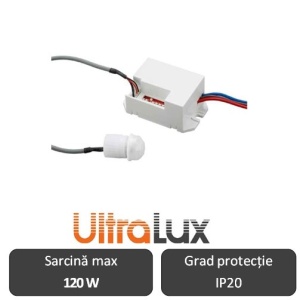Ultralux Mini Senzor mișcare infrarosu 12-24V