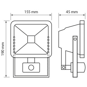 Ultralux - Proiector LED cu senzor 10W alb-neutru - Img 2