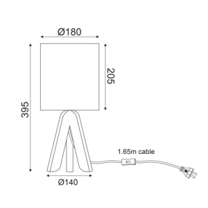 CORP ILUMINAT ACA LIGHTING TF176721TPP LEMN NATUR TEXTIL ROZ E14