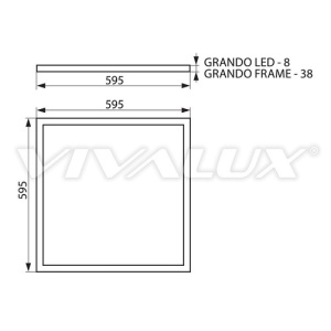 Vivalux GRANDO LED Alb 40W Dimabil 4000K ( Alb-Neutru ) - Img 2