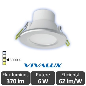 Vivalux TOP LED 6W alb-cald