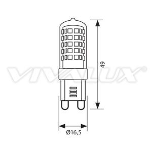 Bec Vivalux - BRILA LED 3W G9 alb-neutru - Img 2