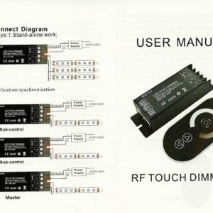 Dimmer profesional telecomanda RF, 25A, 12-24V - Img 2