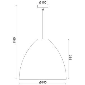 CORP SUSPENDAT ACA LIGHTING ML1013012B METAL NEGRU STUF MARO E27
