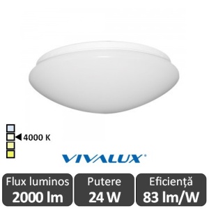 Plafonieră LED Vivalux Chiara LED 24W alb-neutru