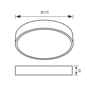 Dimensiuni Dars led 18w
