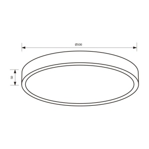 Plafonieră LED Vivalux LUKA 45W Auriu CCT - Img 5