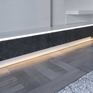 Profil LED aparent SLIM 8, aluminiu anodizat, lungime 2m - Img 5