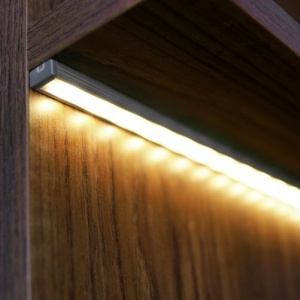 Profil LED aparent SLIM 8, aluminiu neanodizat, lungime 2m - Img 6
