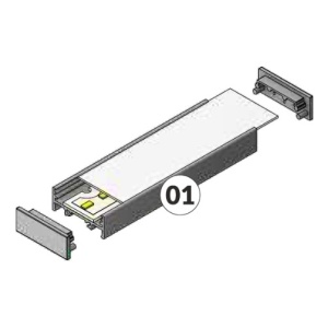 Profil LED aparent VARIO 30-01, negru, lungime 2m - Img 4