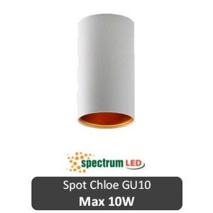 SPECTRUM Spot Chloe Rotund Alb 1XGU10 N/O