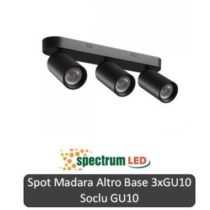 SPECTRUM Spot Madara Altro Base Alb sau Negru 3XGU10