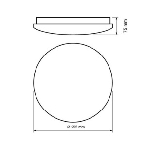 Ultralux Plafonieră Led cu senzor microunde , 12W IP20 4000K - Img 2