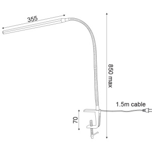 CORP ILUMINAT ACA LIGHTING 16055LEDGOC PLASTIC AURIU INCHIS LED
