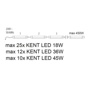 Vivalux KENT LED 36W 4000K Alb-Neutru IP65 - Img 2