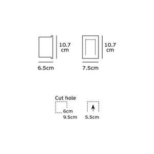 VK Light Led Iluminat Perete 3.6W 3000K IP65 Alb sau Gri Model 02110 - Img 3