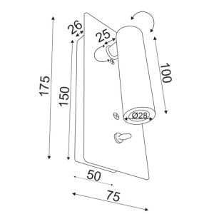CORP ILUMINAT ACA LIGHTING 151BMW ALB CROM LED