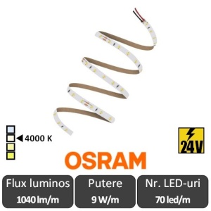 Bandă LED flexibilă - OSRAM VAL-1000/840/5 rolă 5m alb-neutru
