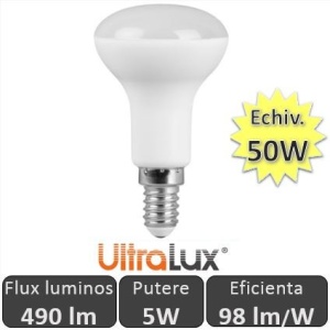 Bec cu LED Reflector R50 5W E14 alb-neutru