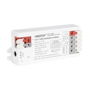 Controler MiBoxer 2 în 1 monocolor/CCT RF, 12A, 12-24V - Img 5