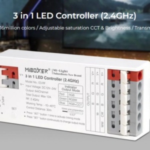 Controler MiBoxer 3 în 1 RGB/RGBW/RGB+CCT RF, 12A, 12-24V - Img 4