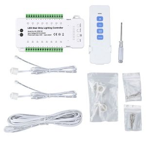Controler Smart Iluminat Scări 16 Trepte cu telecomandă și 2 senzori - Img 2