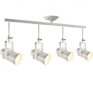 Lampă suspendată Aca Lighting 4xE27 Negru sau Alb-Auriu - Img 2