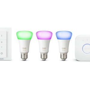 Philips - Set becuri HUE RGB 10W A60 E27 (3 becuri + 1 bridge + 1 dimmer) - Img 3