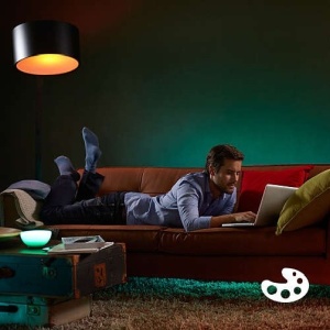 Philips - Set HUE Starter Kit RGB 6.5W alb-cald GU10 (3 becuri + 1 bridge) - Img 7