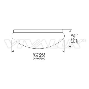 Plafonieră LED Vivalux Chiara LED 24W alb-neutru - Img 2