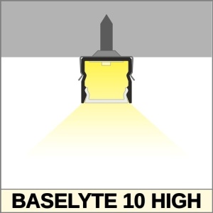 Profil aluminiu aparent BASELYTE-10 HIGH, negru, lungime 2m - Img 3