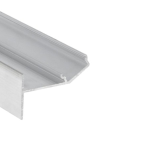 Profil LED aparent GLOW12 DOWN, aluminiu neanodizat, lungime 2m