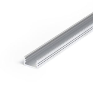 Profil LED aparent SLIM 8, aluminiu neanodizat, lungime 2m