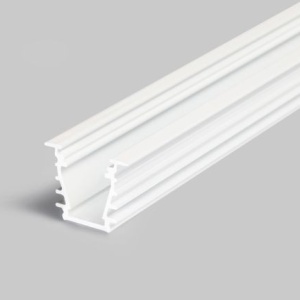 Profil LED încastrat DEEP 10, alb, lungime 2m