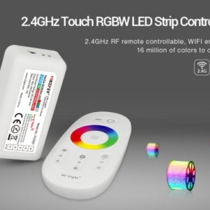 Set MiBoxer RGBW Dimmer și telecomandă RF, 10A, 12-24V, 2.4GHz - Img 5