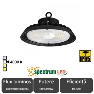 Spectrum -Corp iluminat cu LED PLATEO 4 Highbay 100/150/200W
