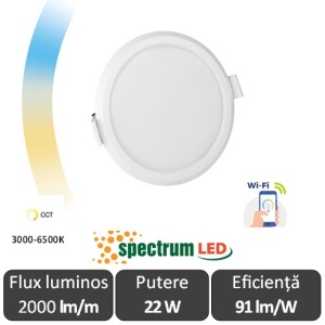 Spot Rotund Smart Spectrum WIFI CCT 22W