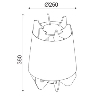 CORP ILUMINAT ACA LIGHTING ZM170011T METAL PLASTIC ALB MDF E27